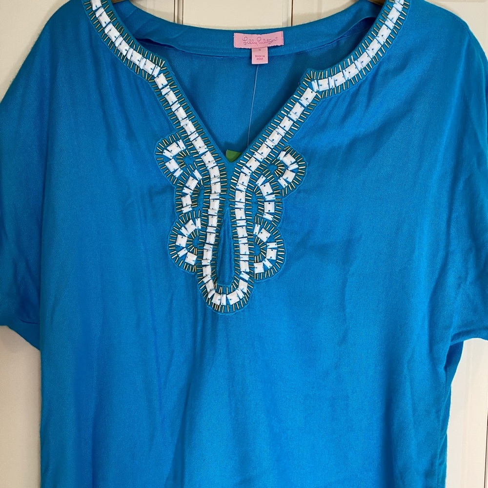 NWT Lilly Pulitzer Blue Valencia Top Small